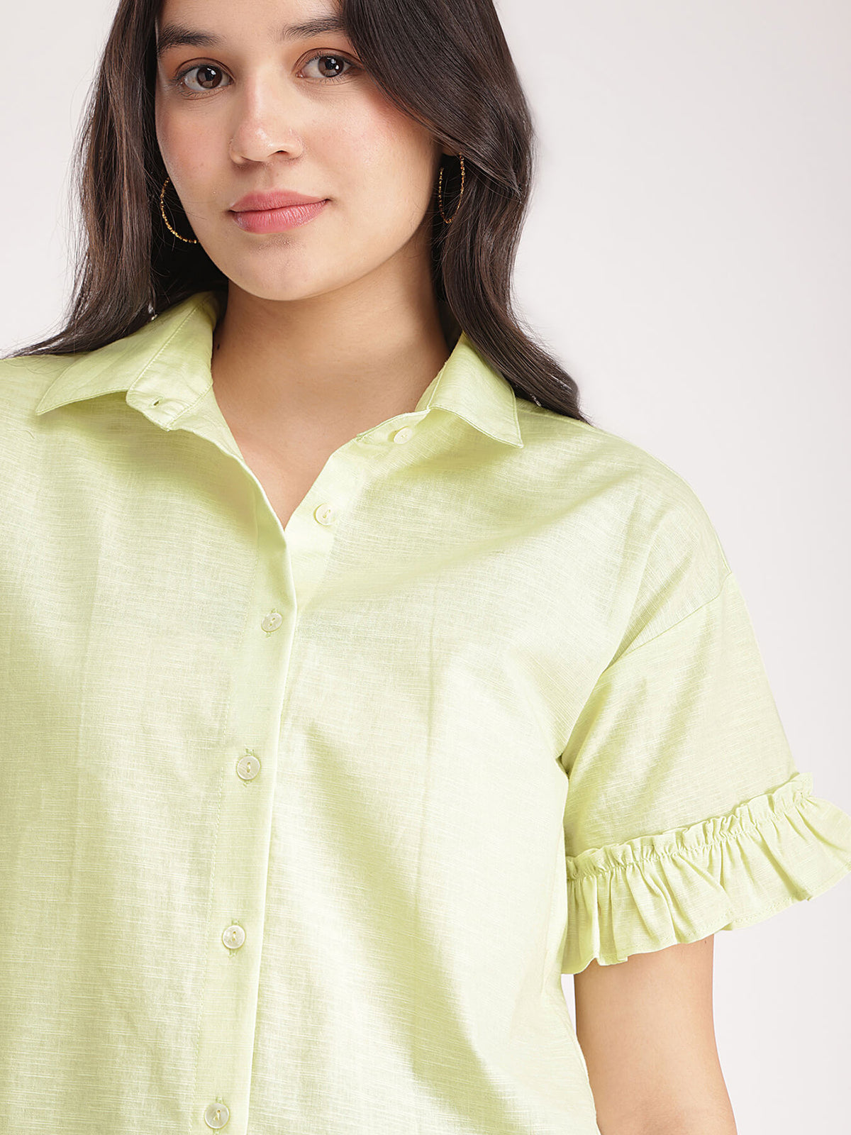 Cotton Shirt - Lime