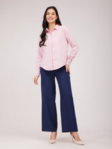 Cutaway Collar Shirt - Pink