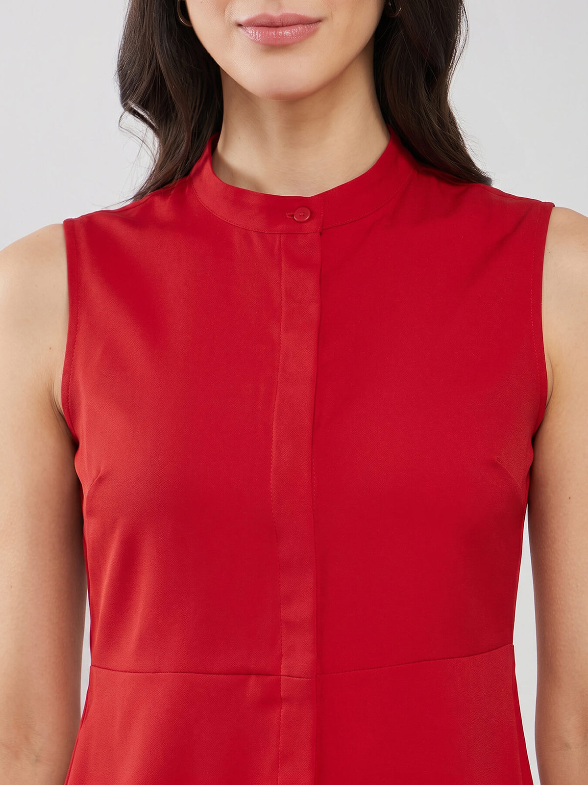 Round Neck Shirt - Red