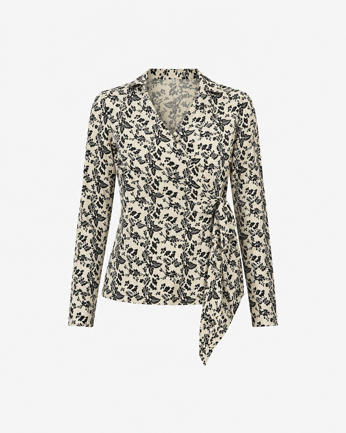 Cotton Wrap Shirt - White