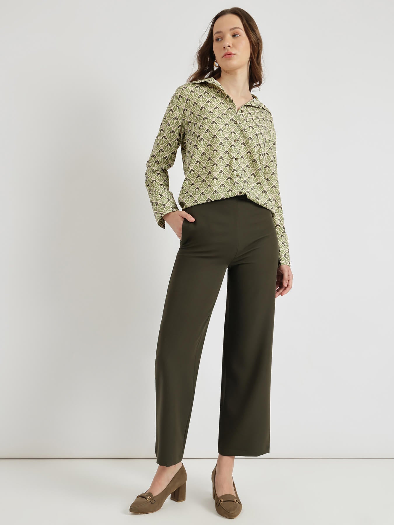 Geometric Shirt - Green