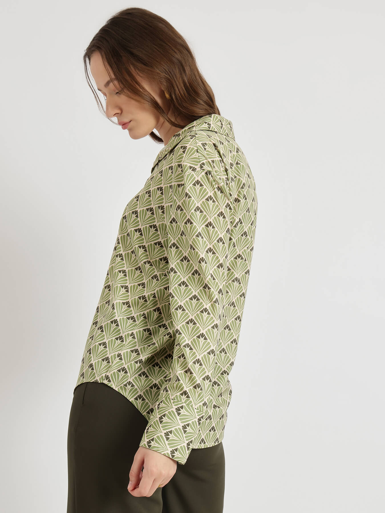 Geometric Shirt - Green