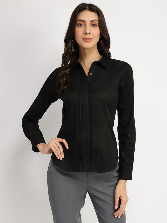 Cotton Shirt - Black