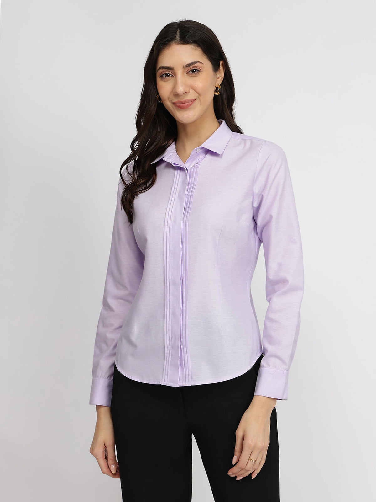 Cotton Oxford Shirt - Lilac