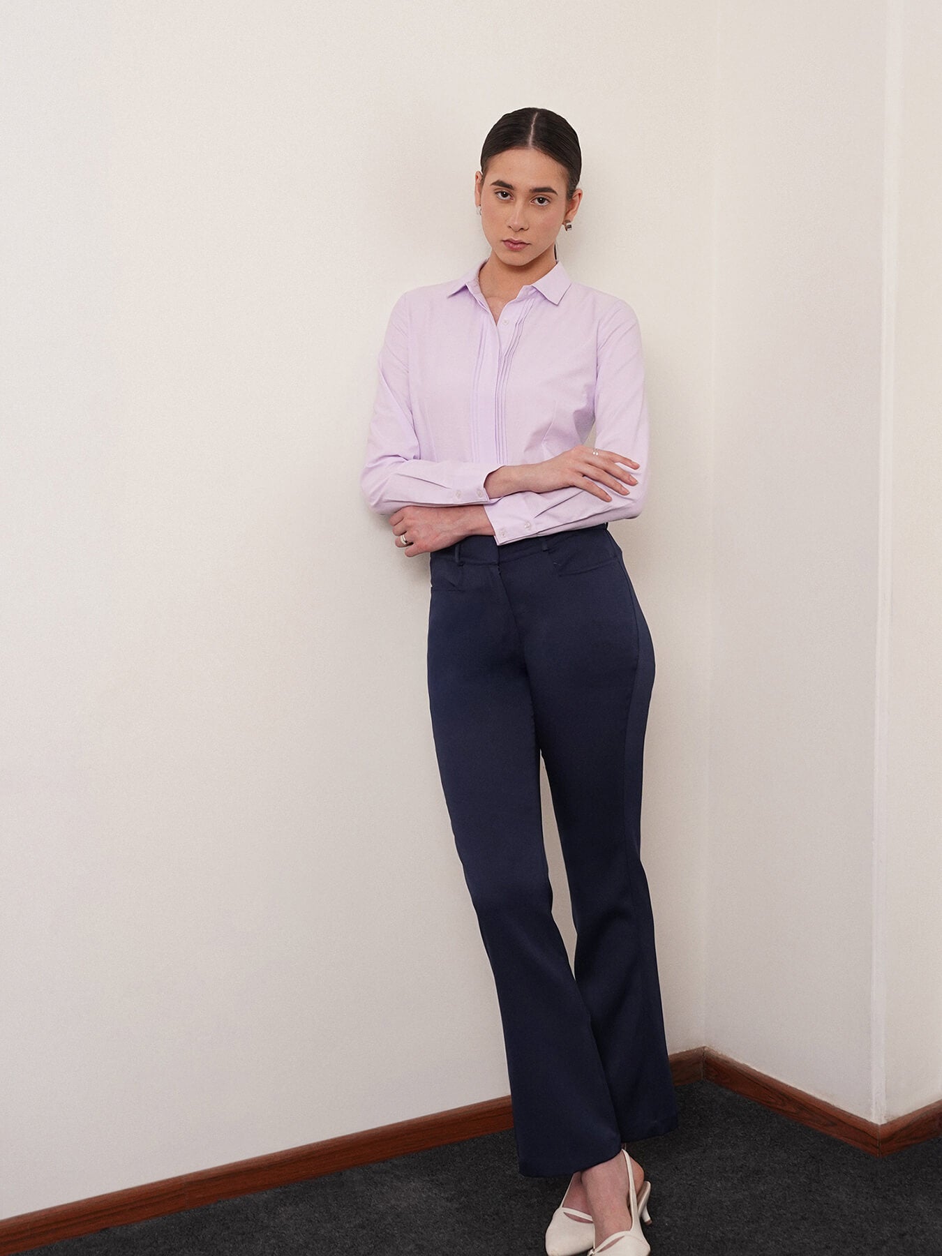 Cotton Oxford Shirt - Lilac