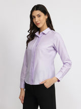 Cotton Oxford Shirt - Lilac