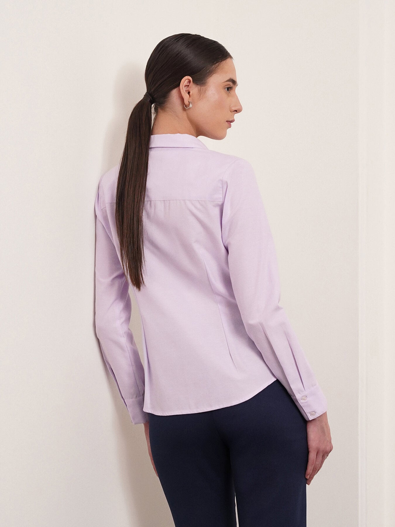Cotton Oxford Shirt - Lilac