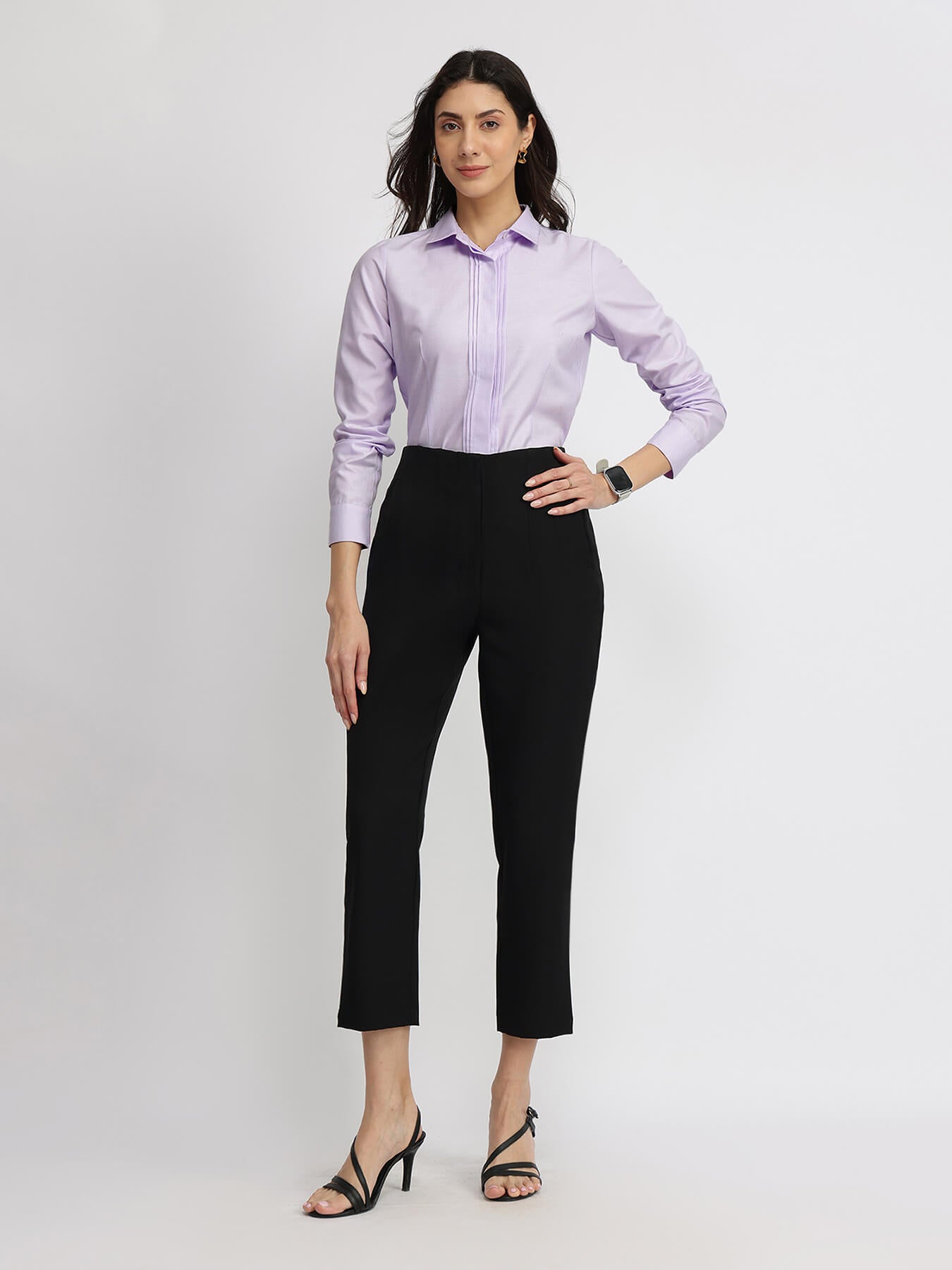 Cotton Oxford Shirt - Lilac