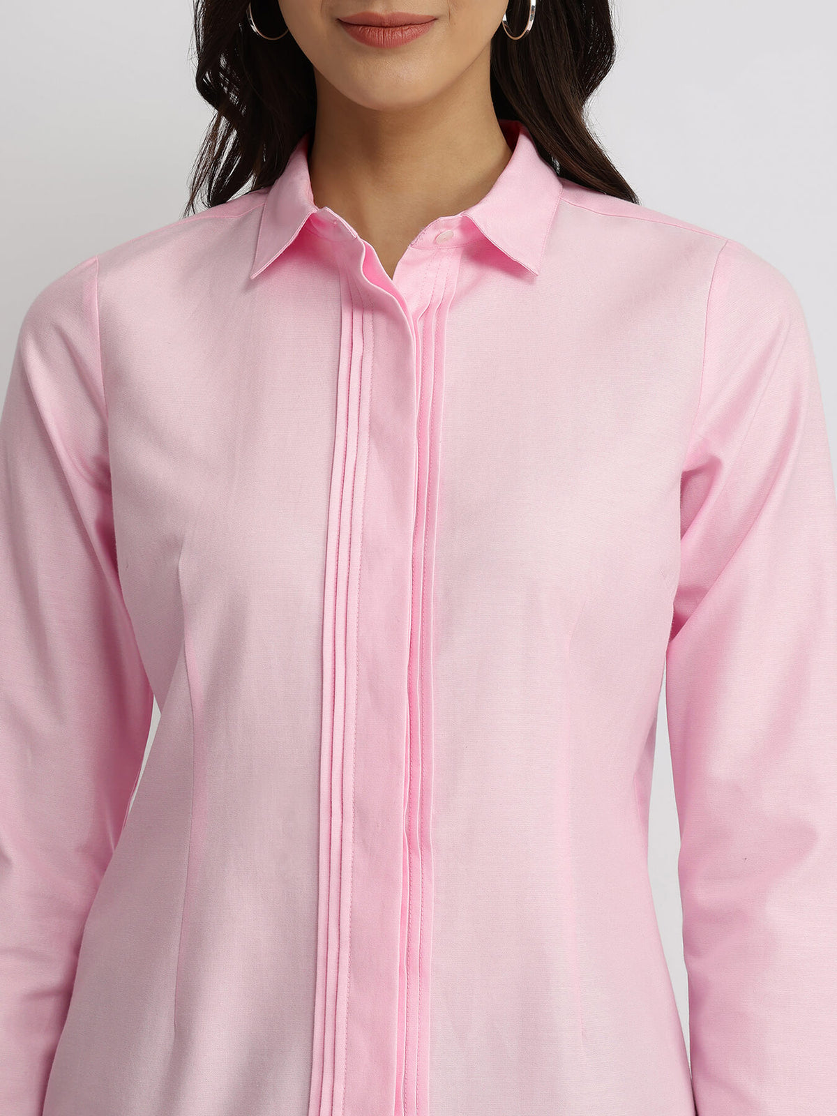 Cotton Oxford Shirt - Pink