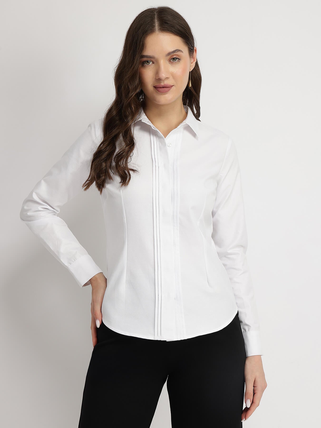 Cotton Oxford Shirt - White