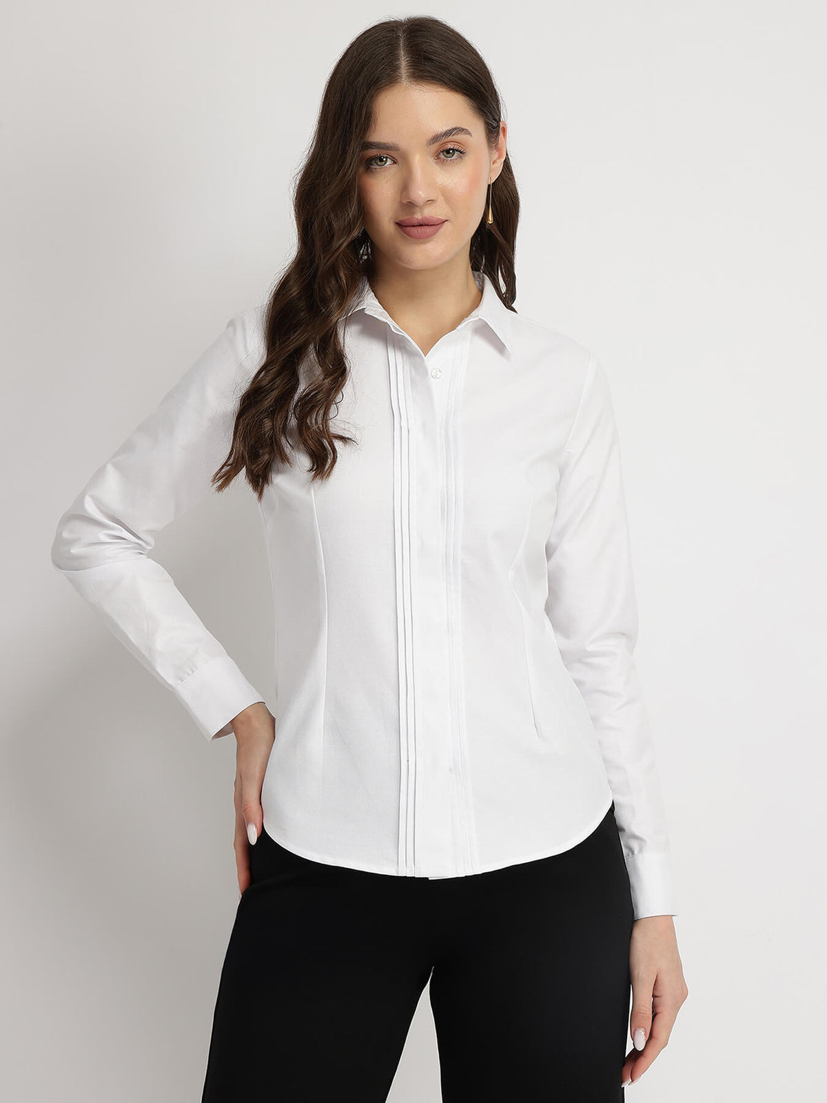 Cotton Oxford Shirt - White