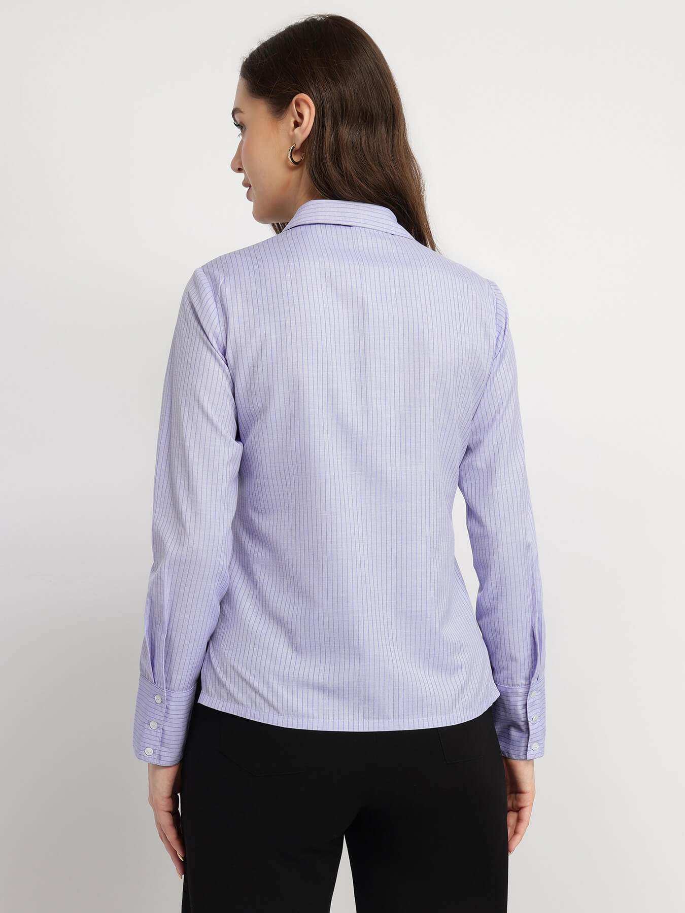 Cotton Striped Shirt - Blue