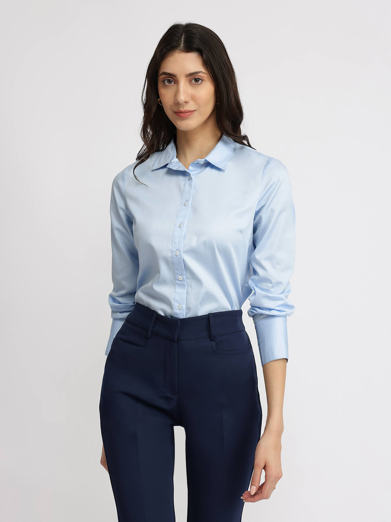 Cotton Formal Shirt - Light Blue
