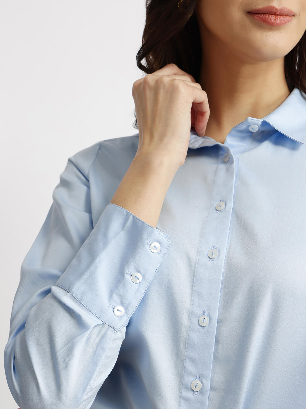 Cotton Formal Shirt - Light Blue