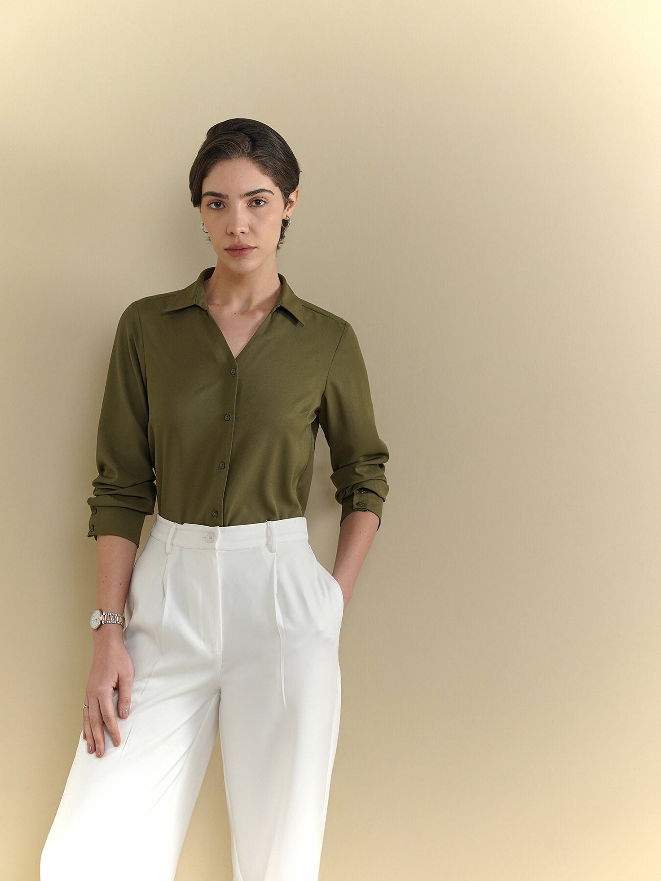 Button-Down Shirt - Olive