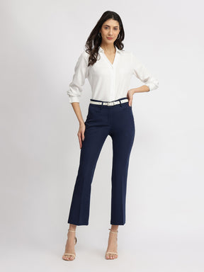 V Neck Shirt - White