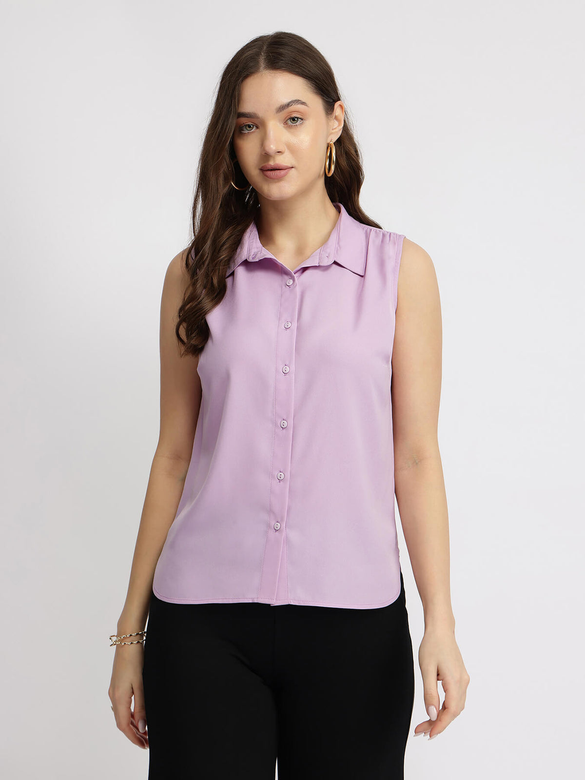 Sleeveless Shirt - Lilac
