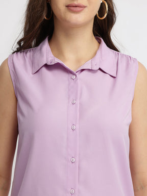 Sleeveless Shirt - Lilac