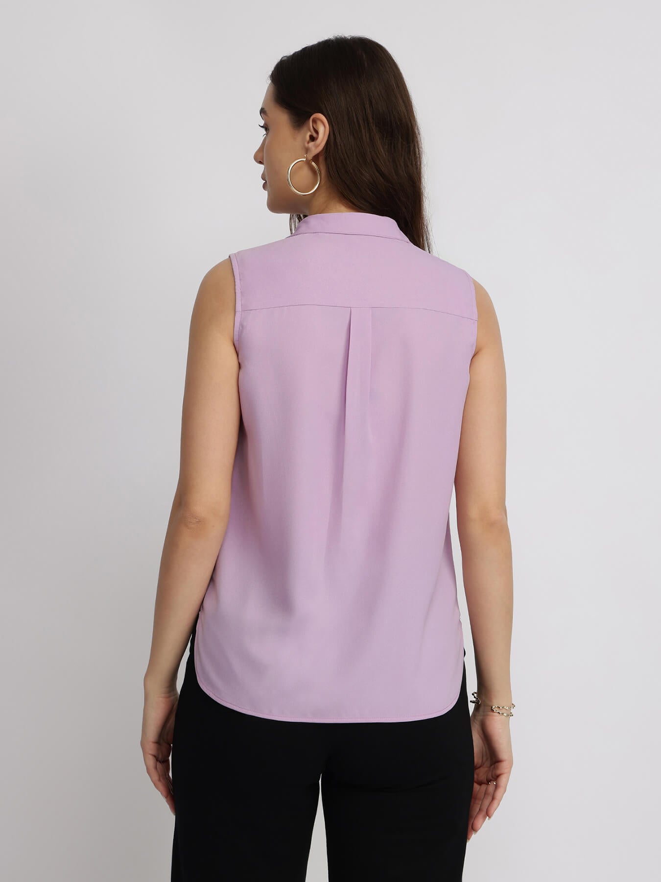 Sleeveless Shirt - Lilac