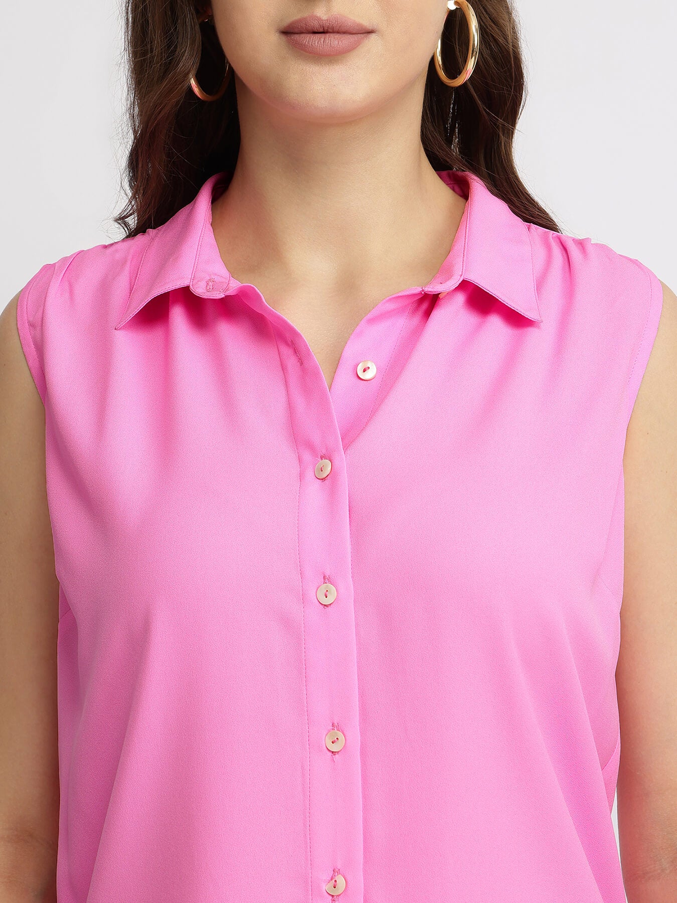 Sleeveless Shirt - Pink