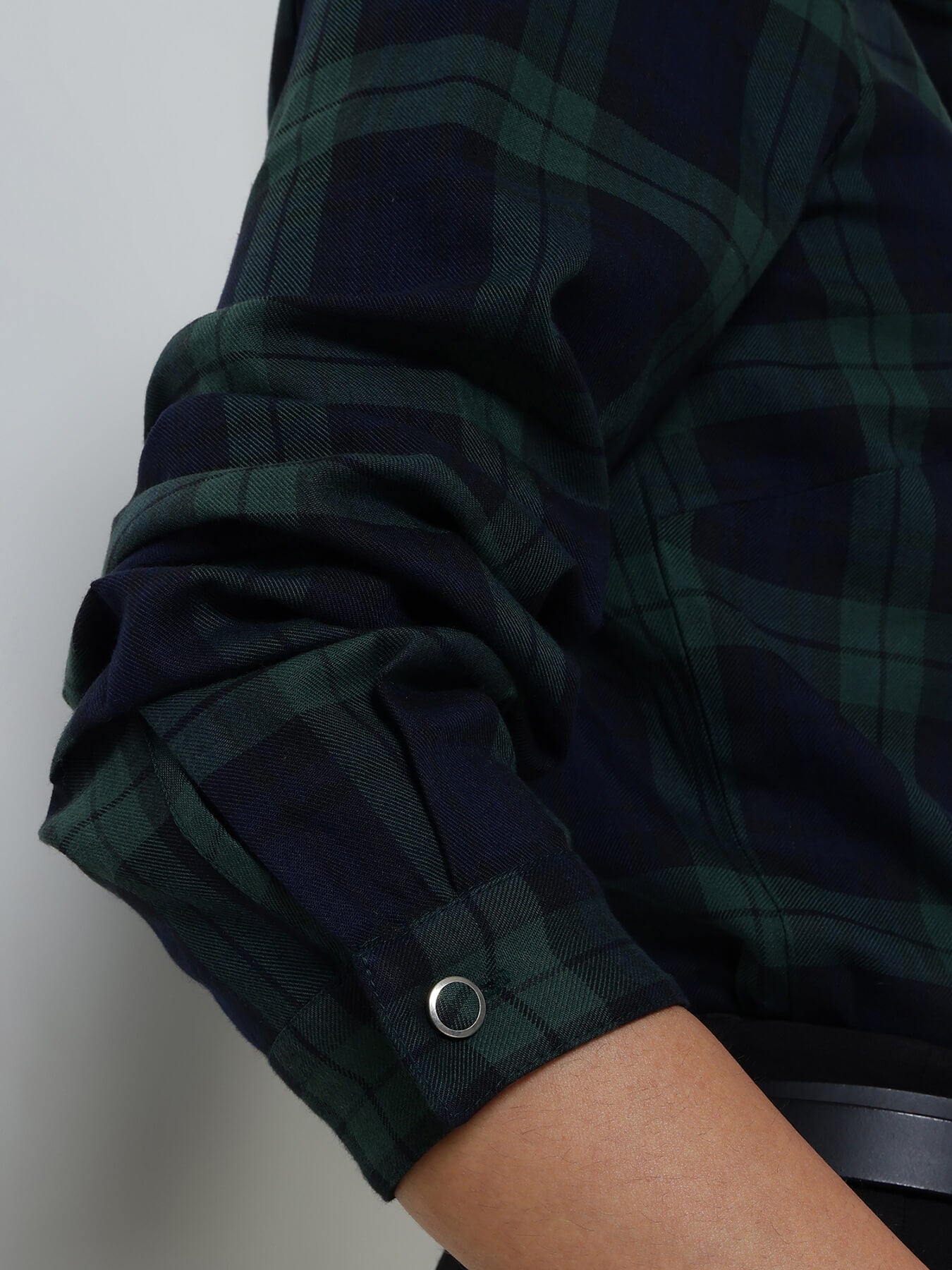 Cotton Checkered Shirt - Blue