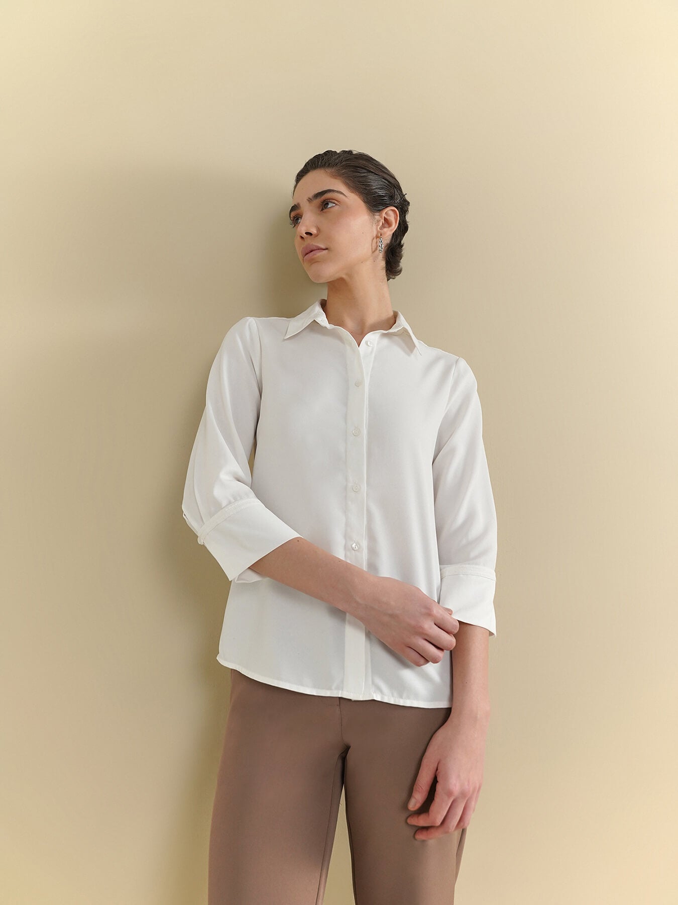 Button-Down Shirt - White