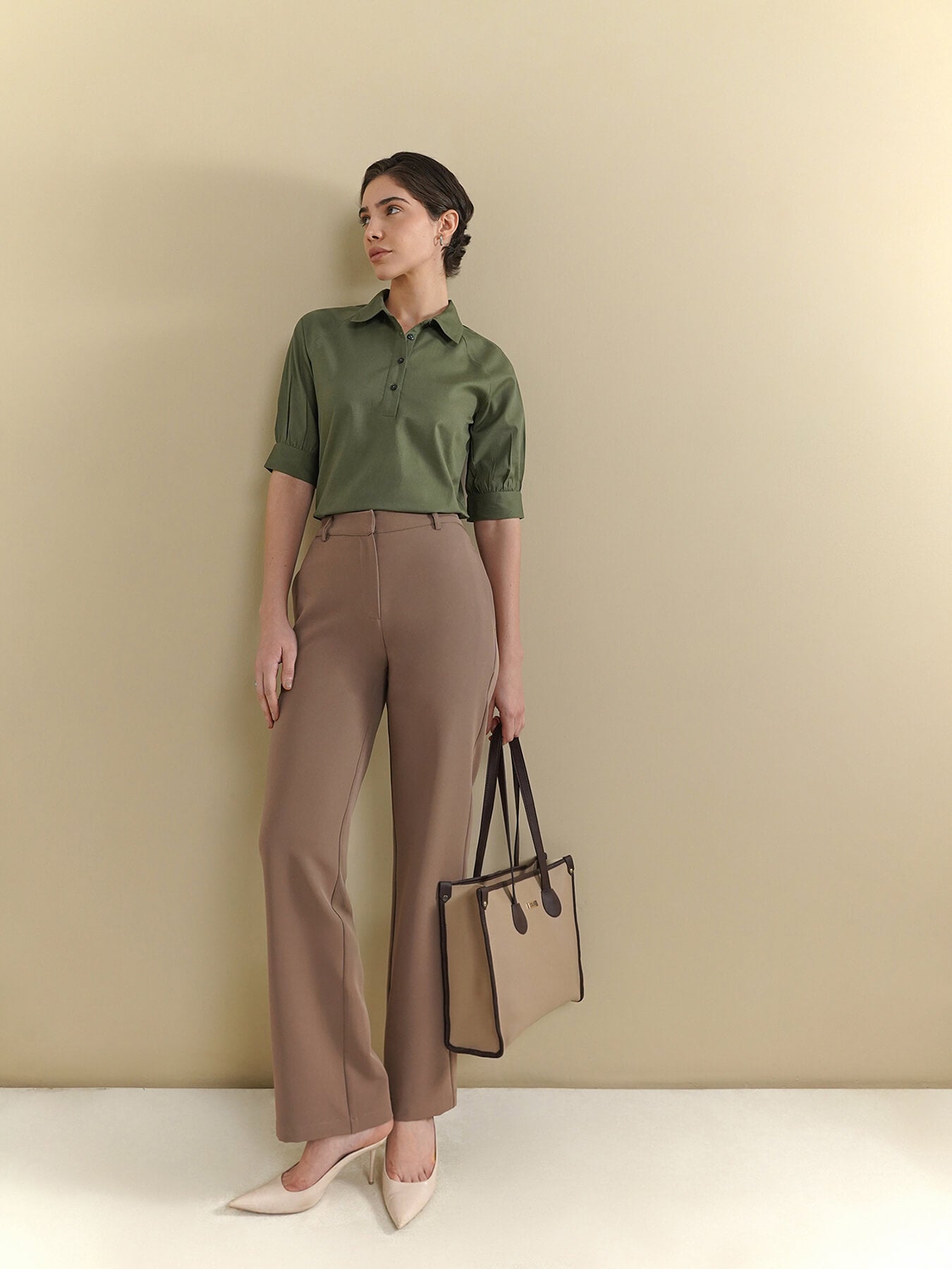 Cotton Shirt - Olive