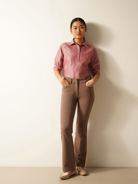 Cotton Oxford Shirt - Red