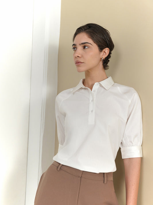 Cotton Shirt - White