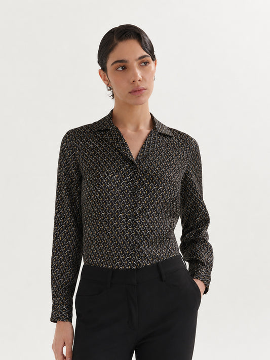Retro Print Shirt - Multicolour