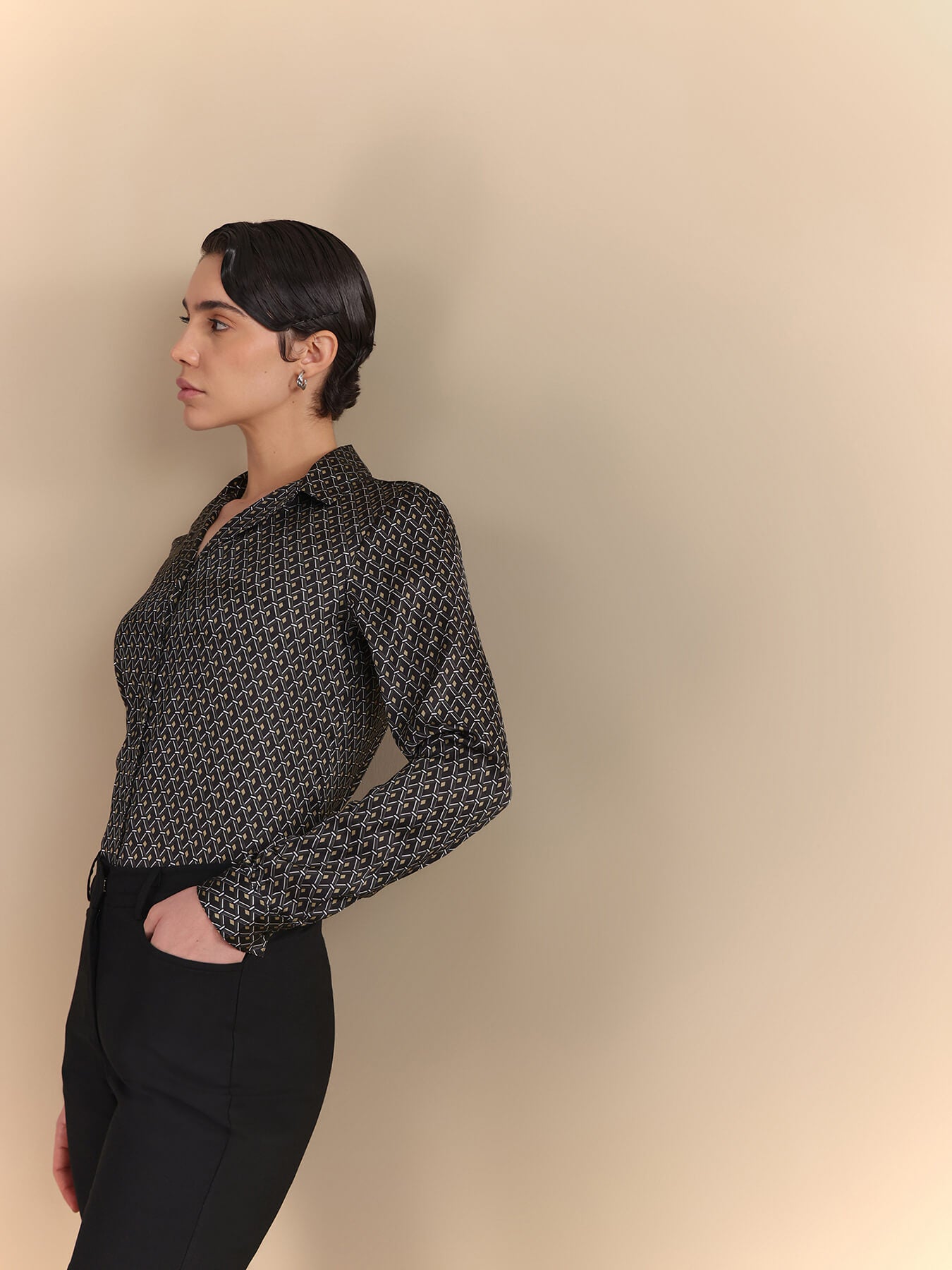 Retro Print Shirt - Multicolour