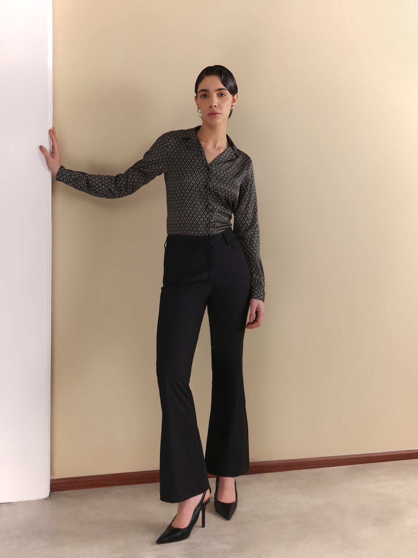 Retro Print Shirt - Multicolour