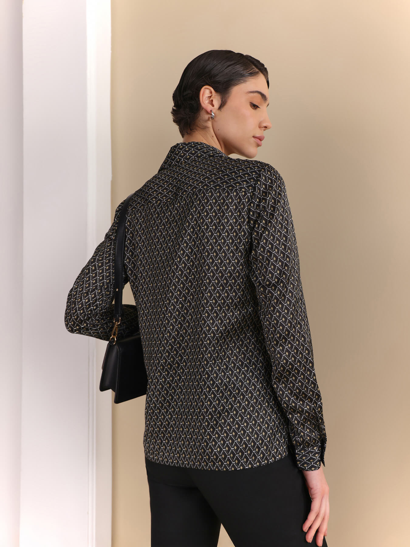 Retro Print Shirt - Multicolour