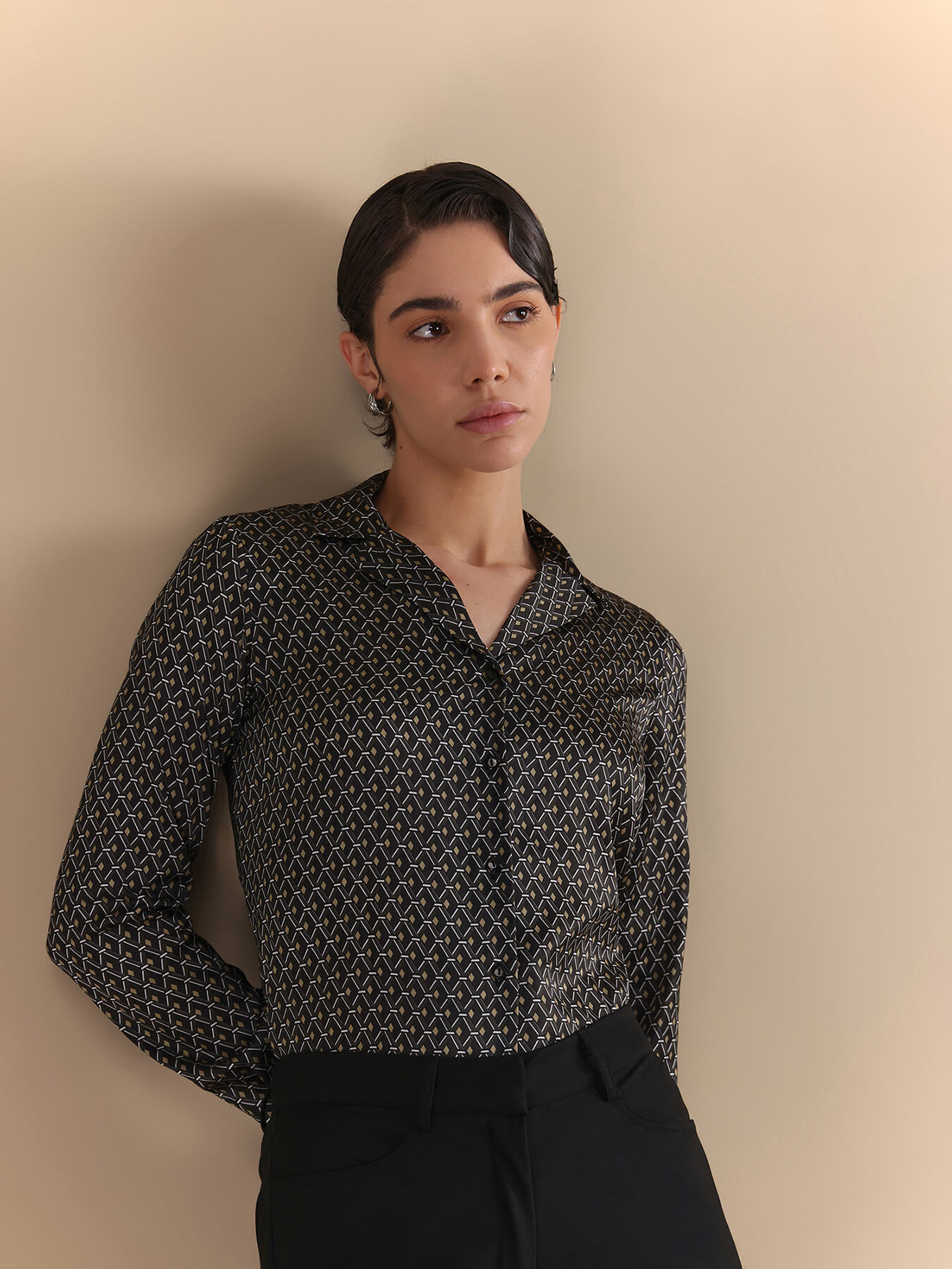 Retro Print Shirt - Multicolour