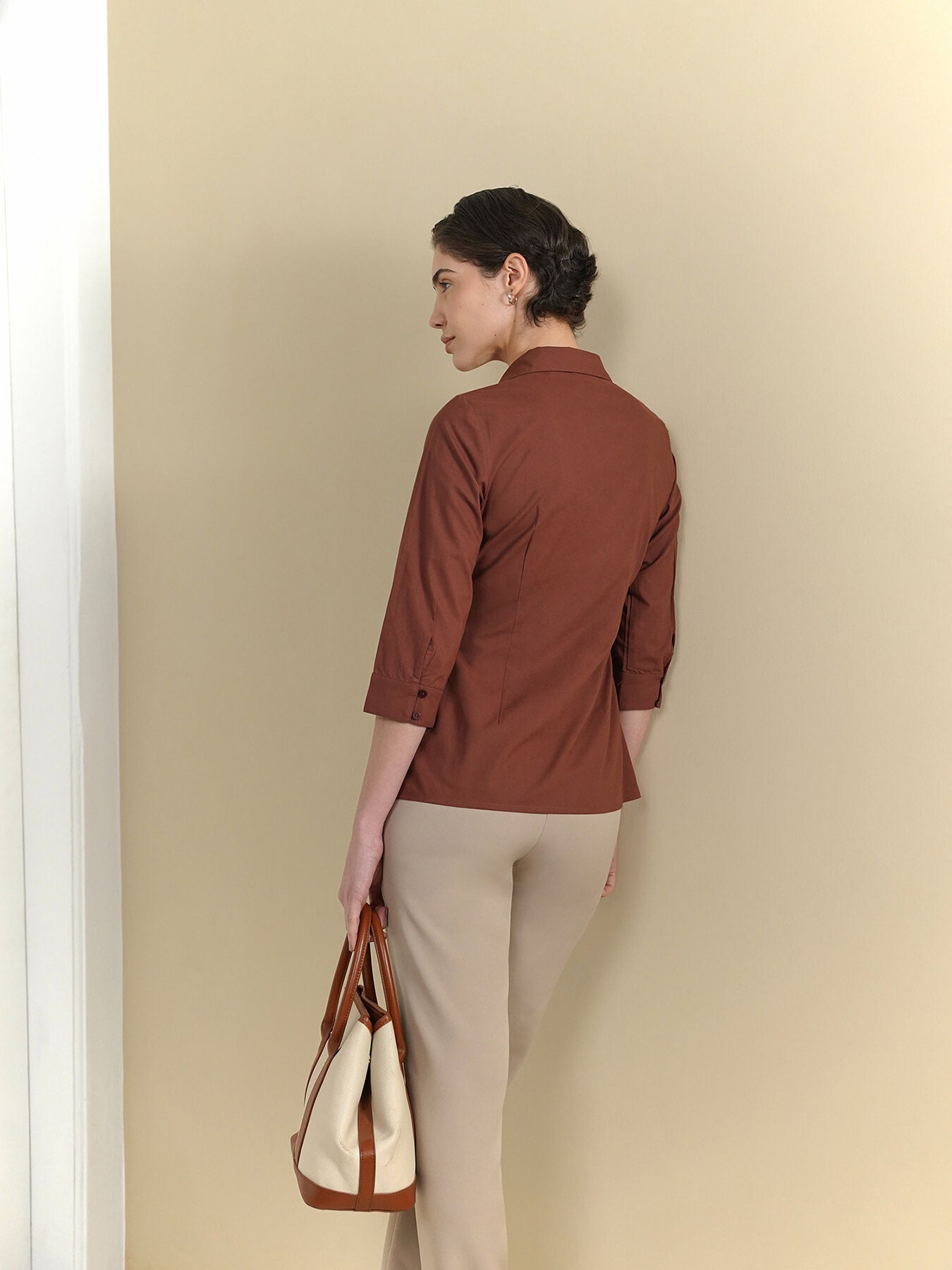 Wrap Shirt - Brown