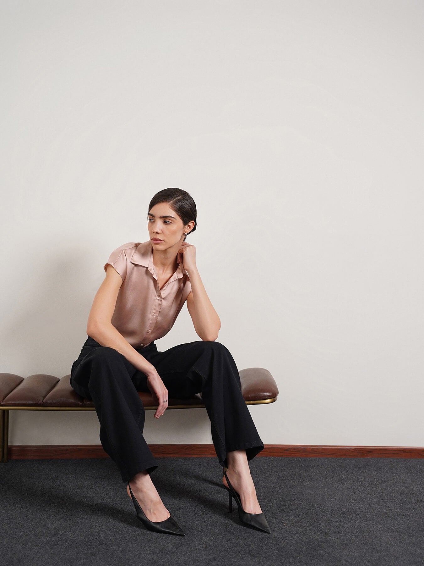 Satin Shirt - Pink