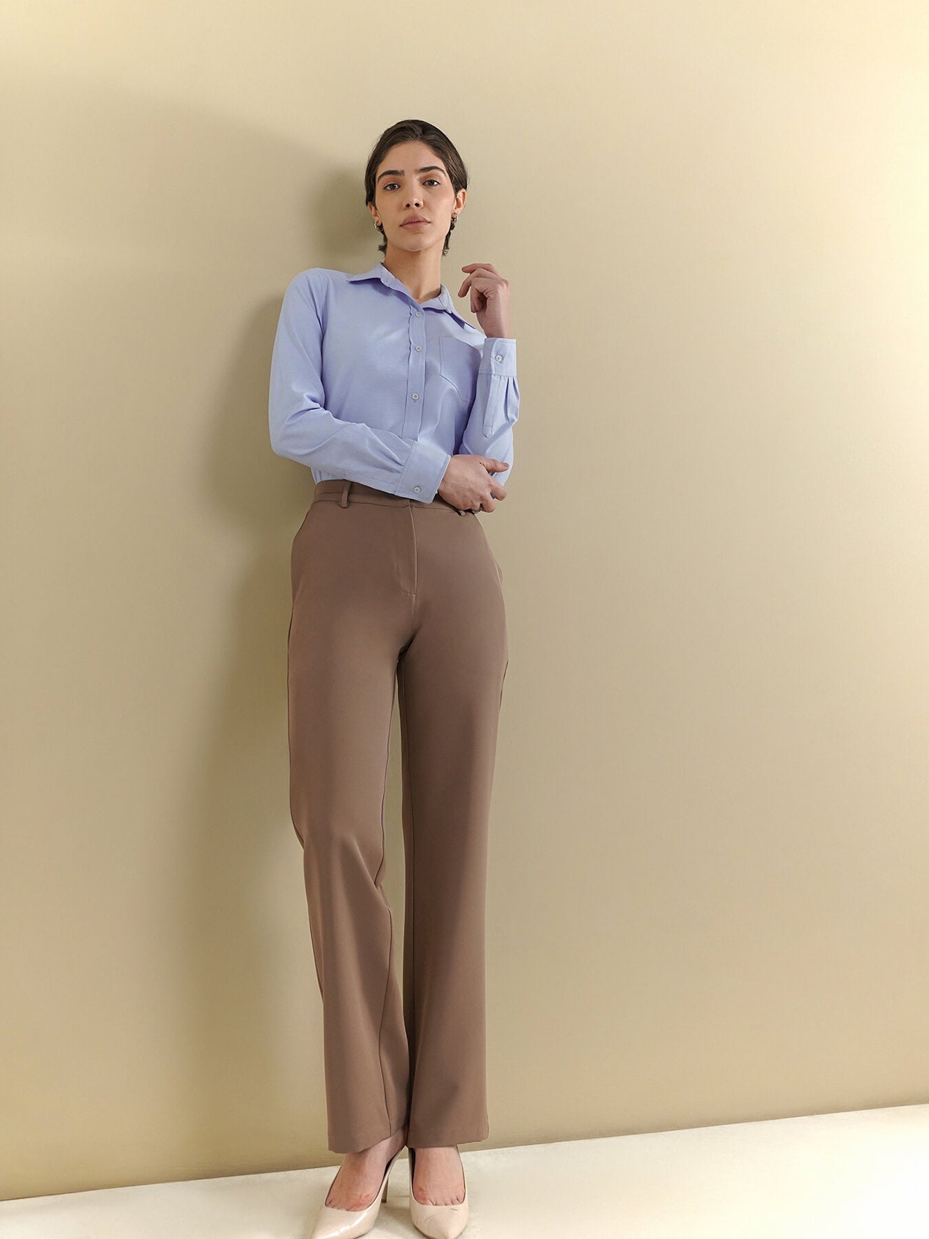 Cotton Oxford Shirt - Blue