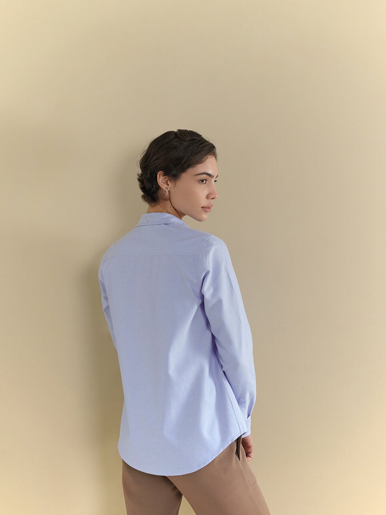 Cotton Oxford Shirt - Blue