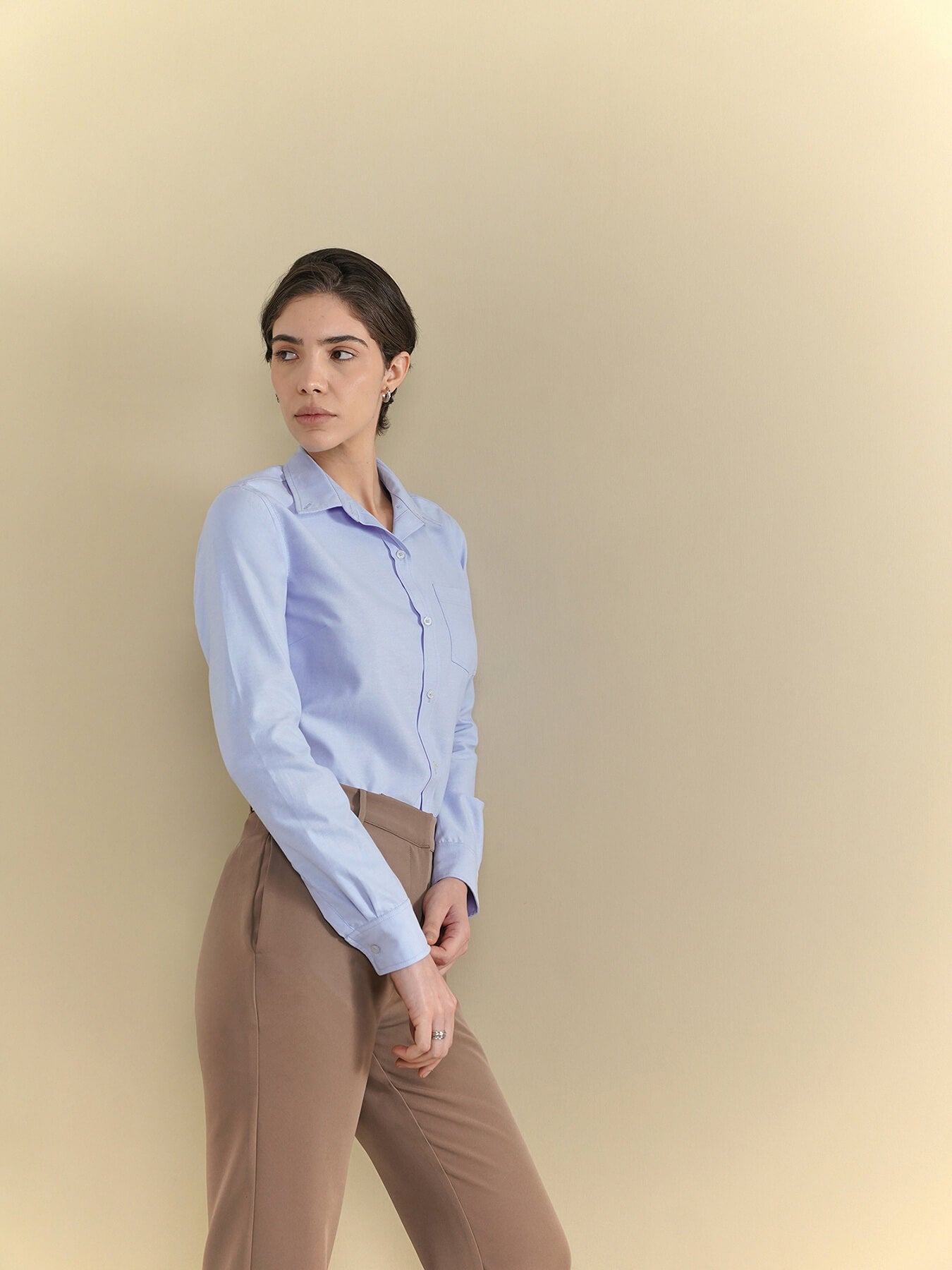 Cotton Oxford Shirt - Blue