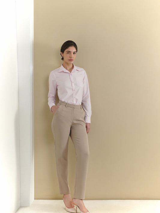 Cotton Oxford Shirt - Pink