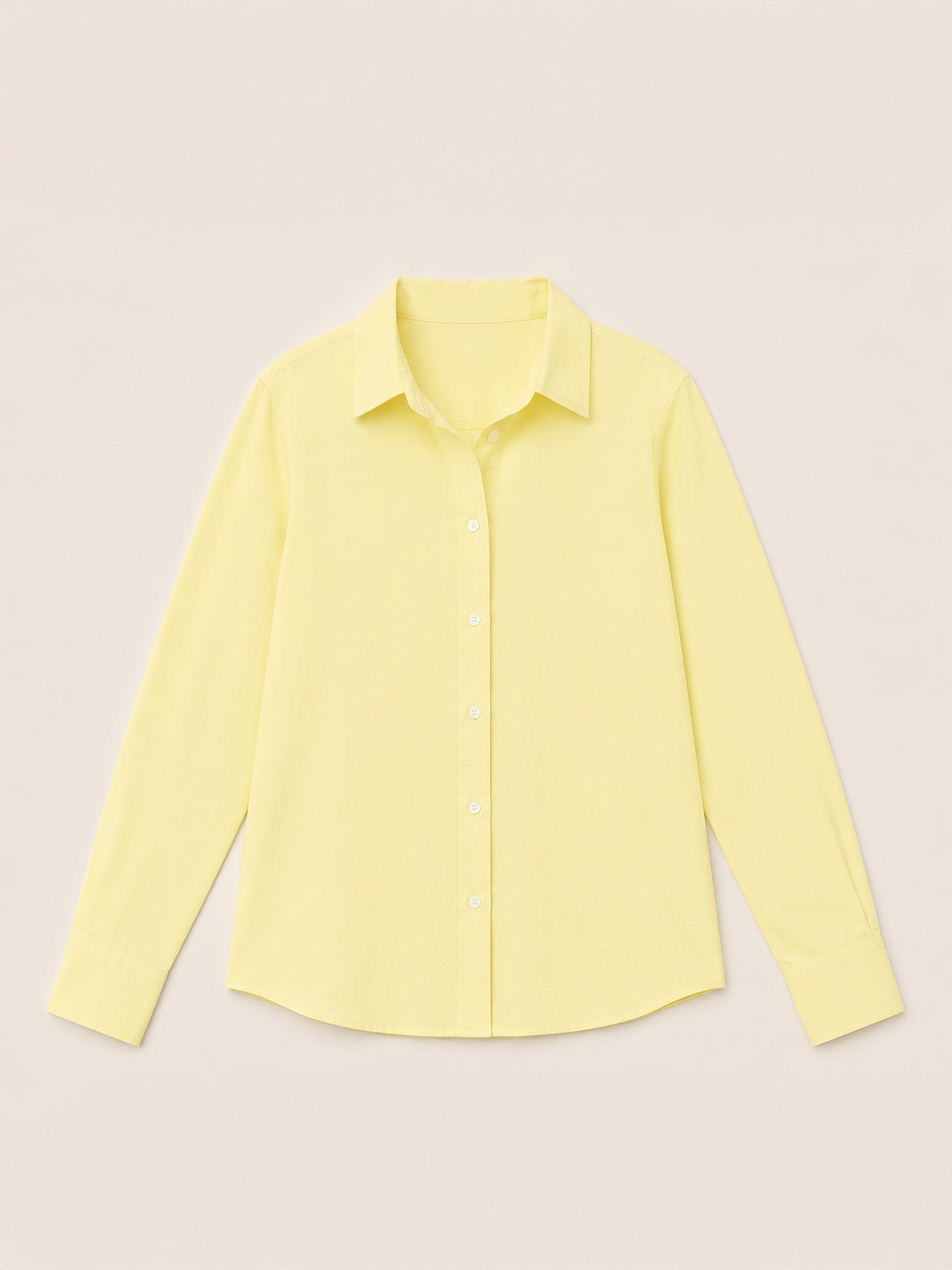 Oversized Crop Shirt - Yellow