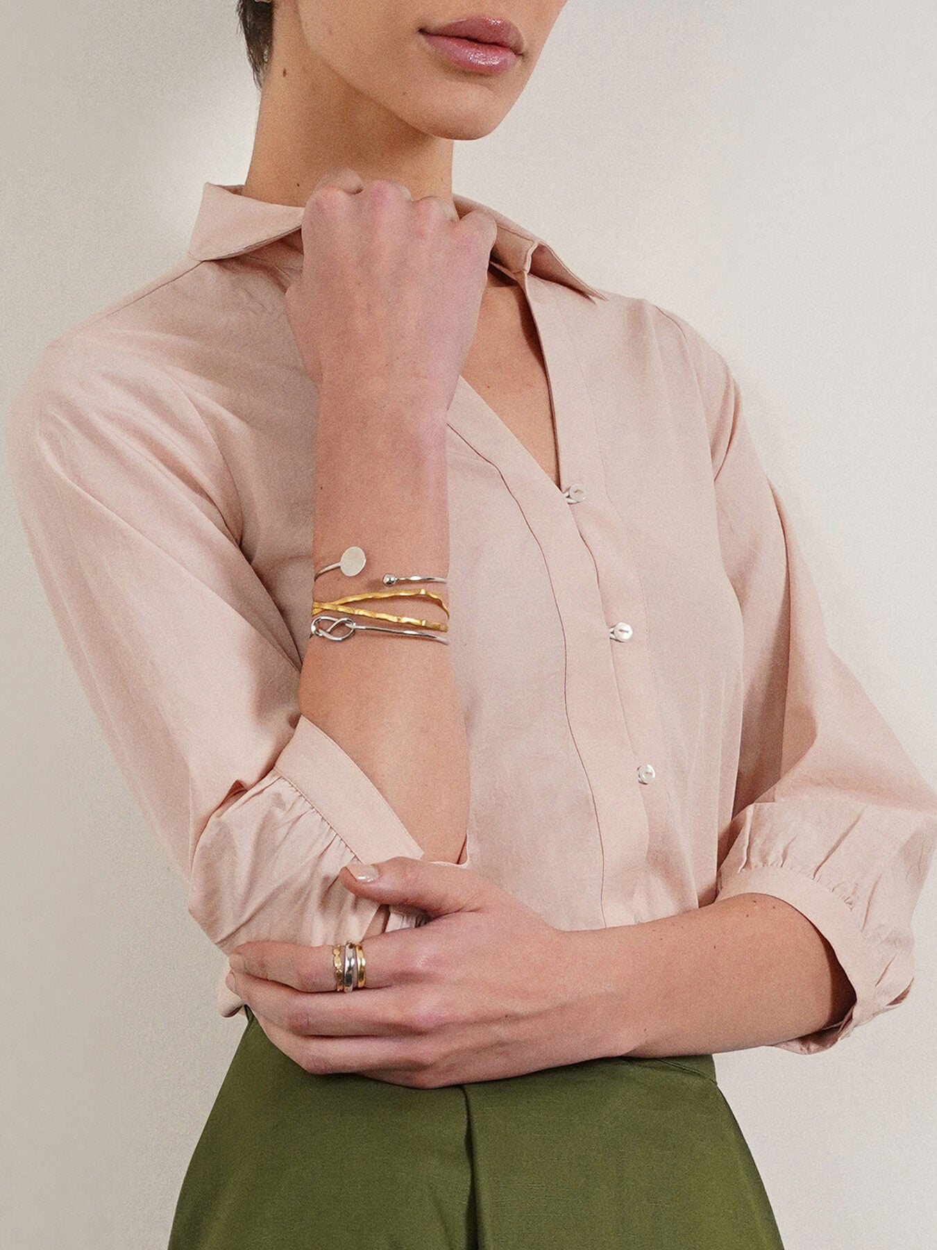 Pure Cotton Shirt - Beige