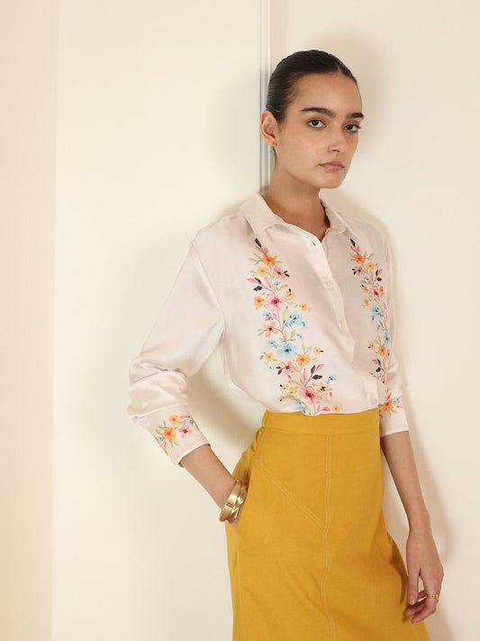 Floral Shirt - White