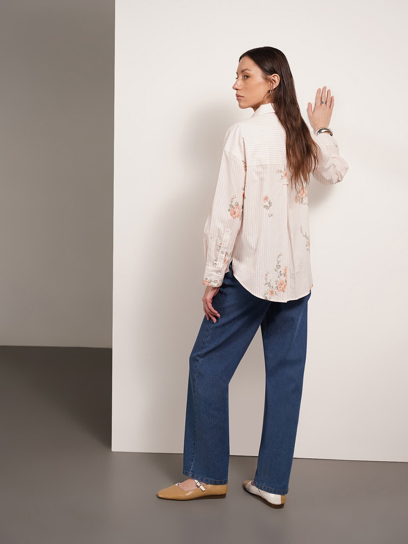 Pure Cotton Relaxed Shirt - Off White
