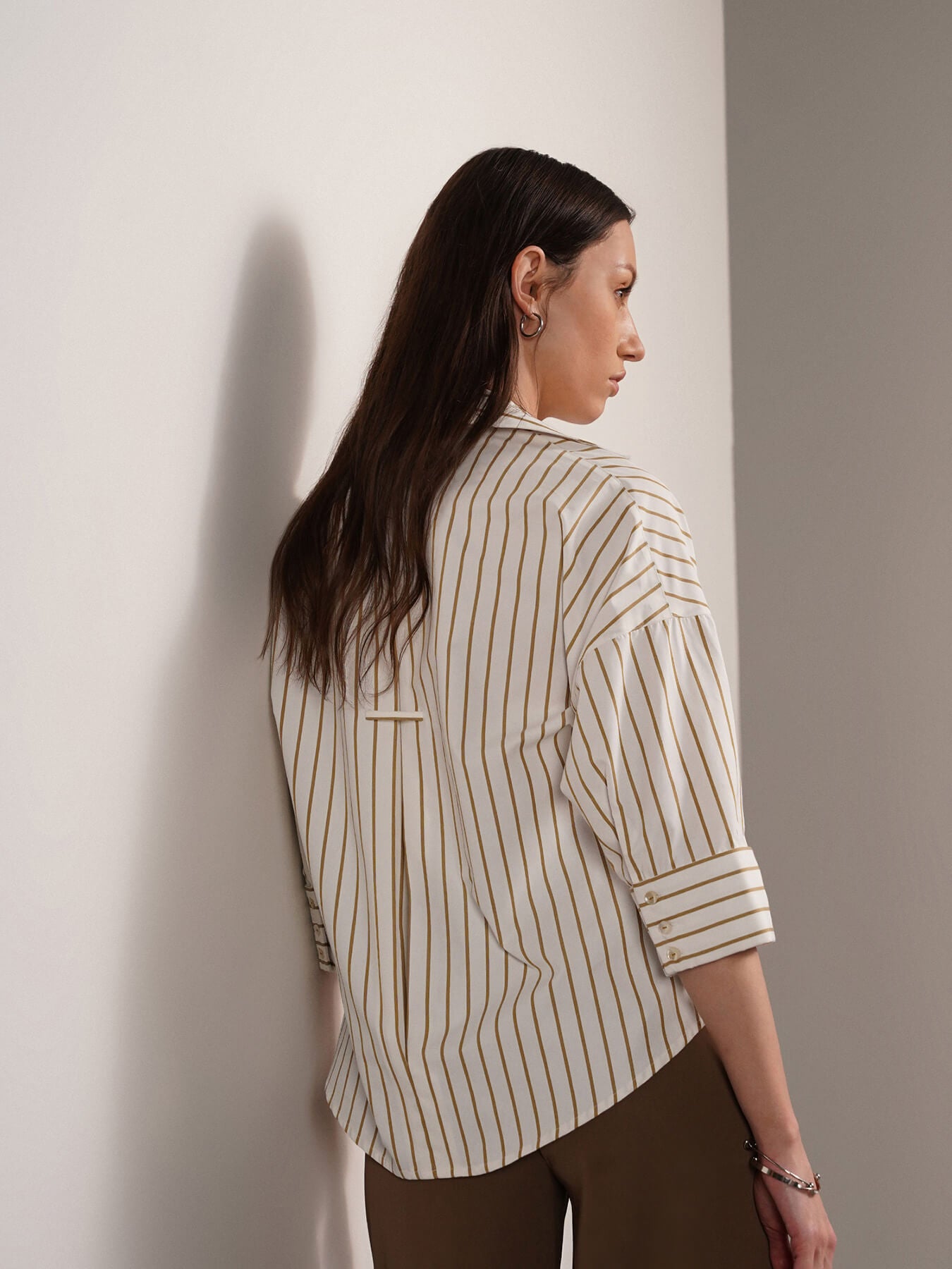 Relaxed Striped Shirt - Off White