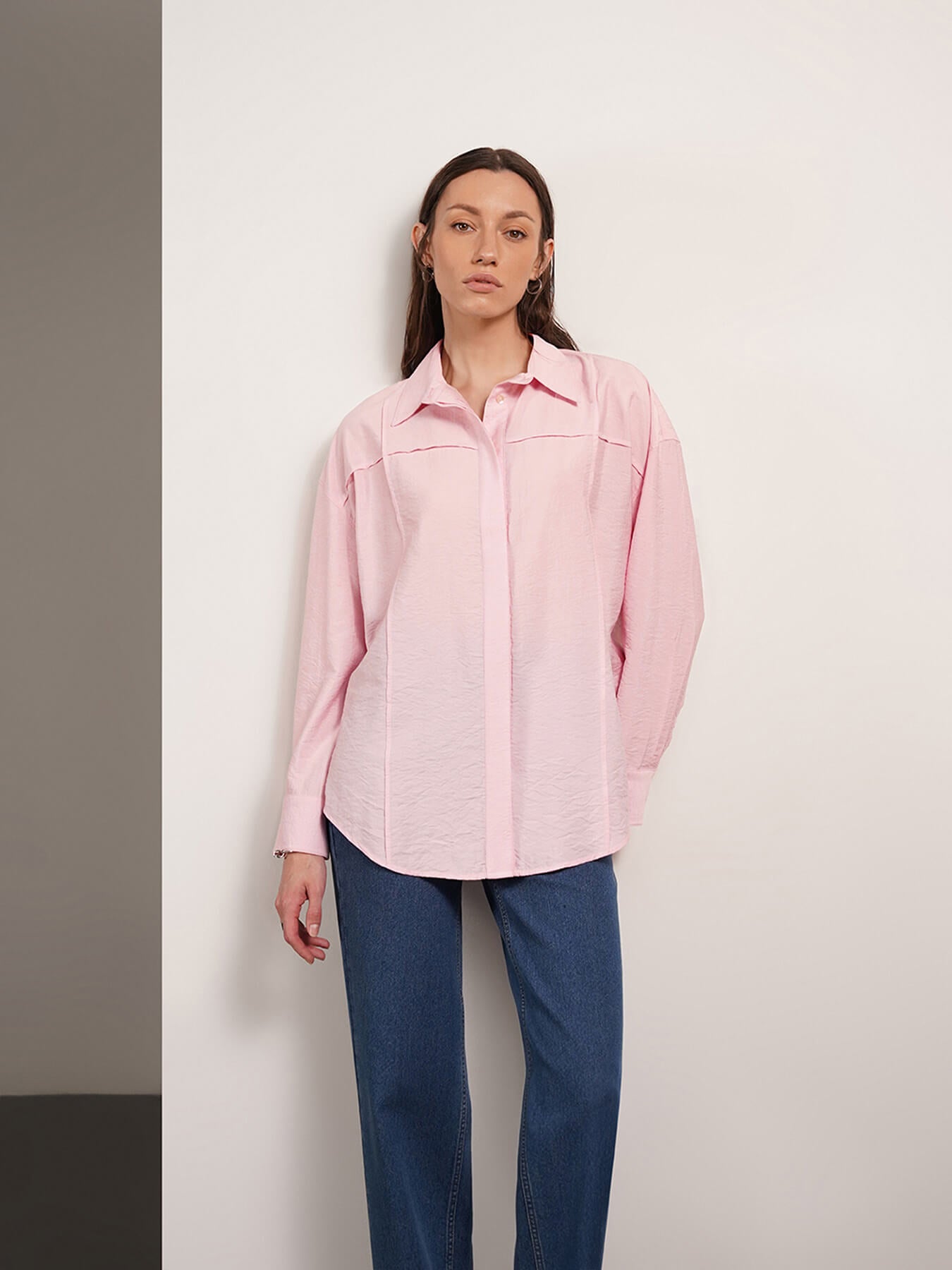 Viscose Relaxed Shirt - Pink