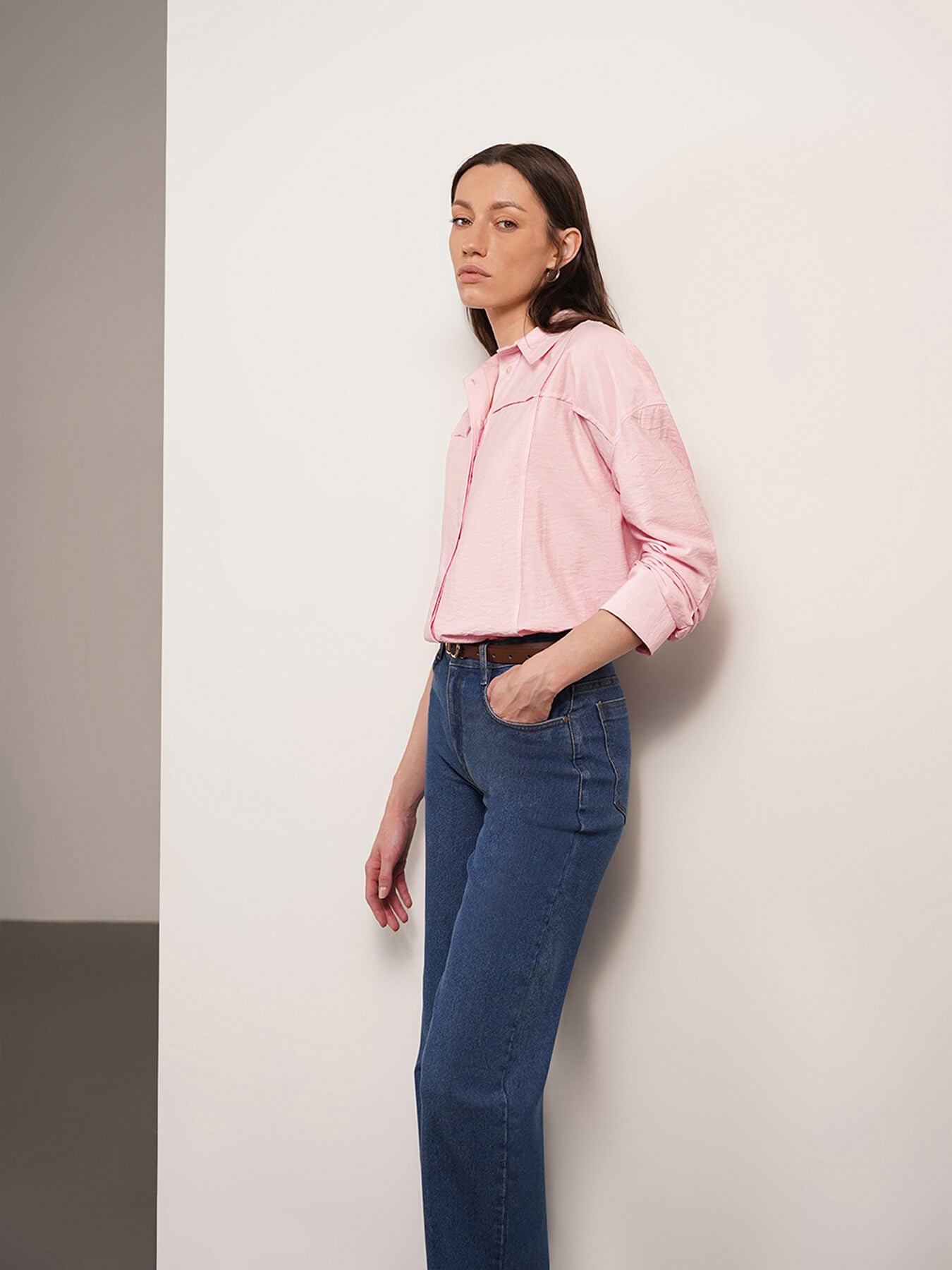 Viscose Relaxed Shirt - Pink