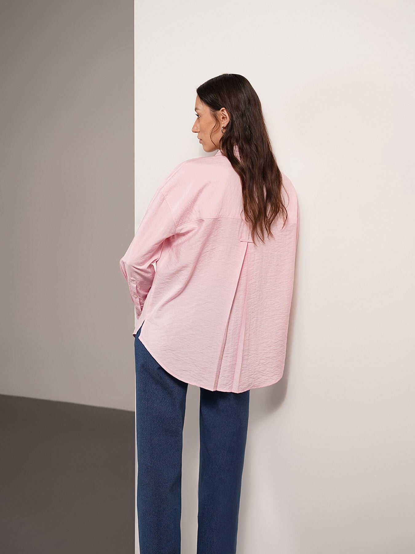 Viscose Relaxed Shirt - Pink