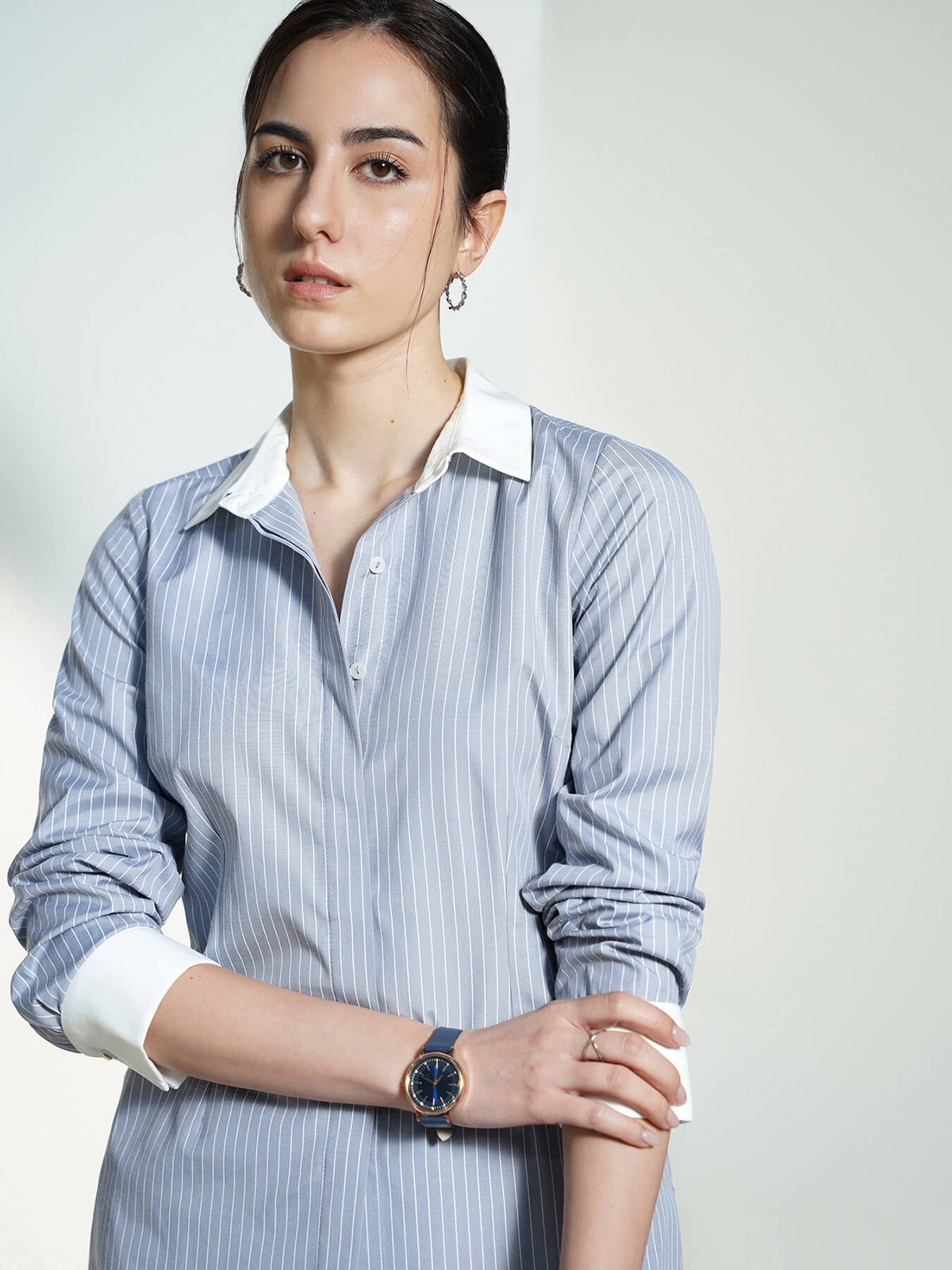 Striped Shirt - Grey