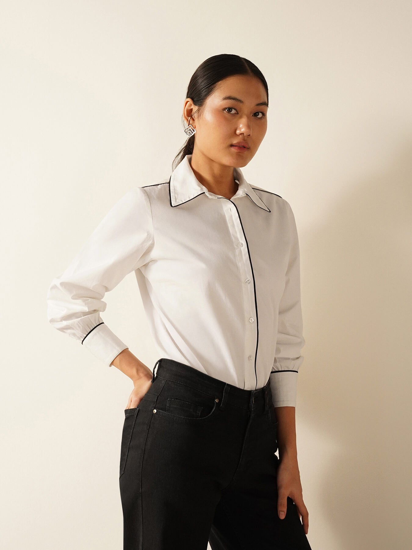 Cotton Shirt - White